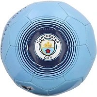 Erling Haaland Manchester City Autographed Light Blue Manchester City Logo Soccer Ball