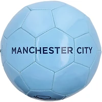 Erling Haaland Manchester City Autographed Light Blue Manchester City Logo Soccer Ball