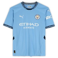 Erling Haaland Manchester City Autographed Sky Blue 2024-25 Puma Jersey