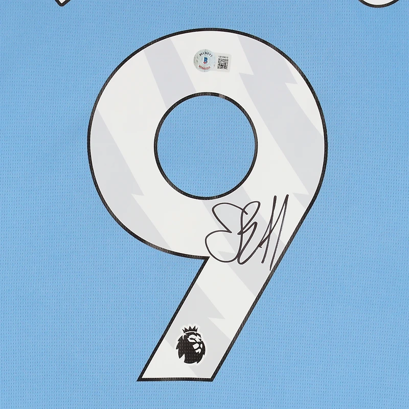 Erling Haaland Manchester City Autographed Sky Blue 2024-25 Puma Jersey