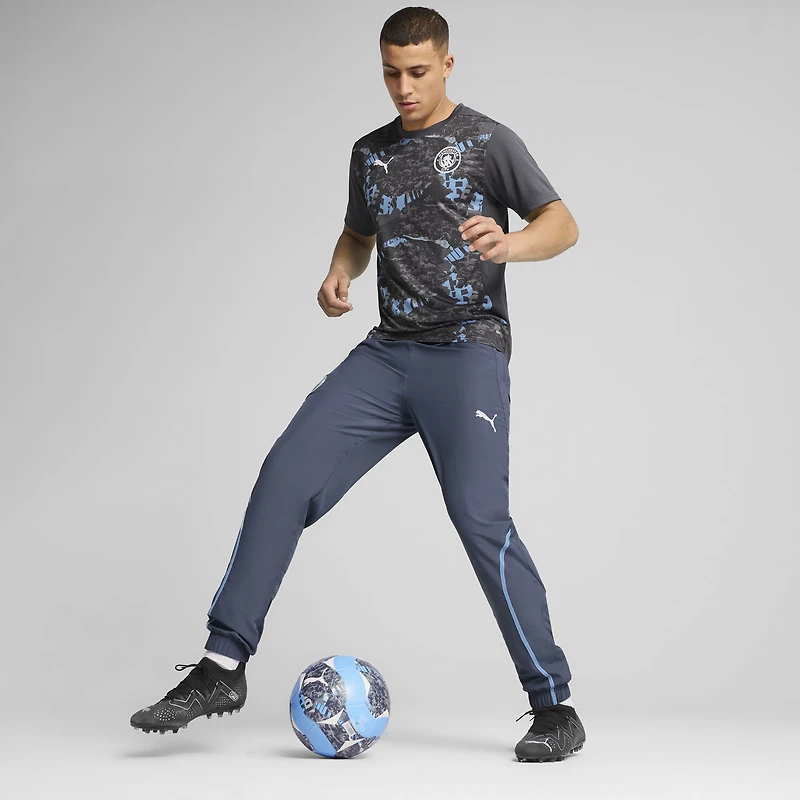 Maillot d'entraînement pré-match Puma bleu marine Manchester City 2024/25 pour homme