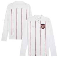 Haut Puma blanc à fermeture éclair quart de tour pour homme Manchester City 2024/25