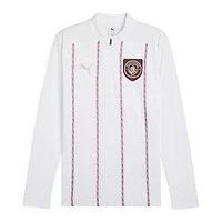 Haut Puma blanc à fermeture éclair quart de tour pour homme Manchester City 2024/25