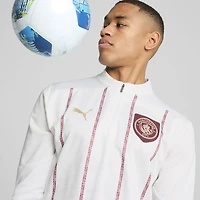 Haut Puma blanc à fermeture éclair quart de tour pour homme Manchester City 2024/25