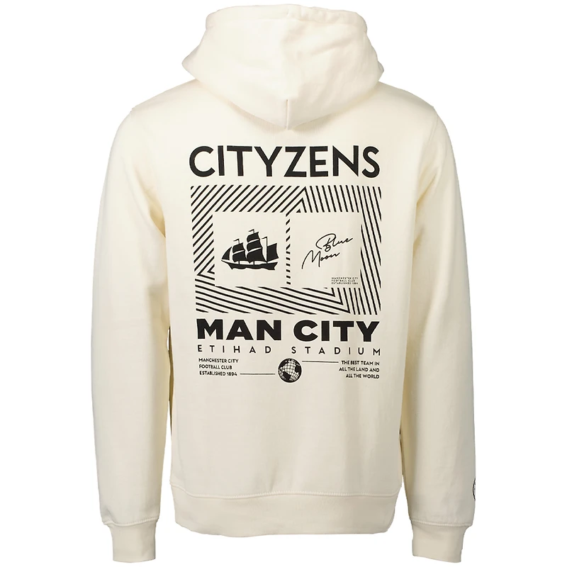 Men's Cream Manchester City Fashion Pullover Hoodie