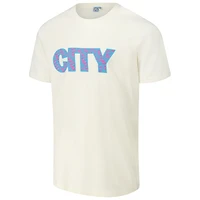 Men's Cream Manchester City Logo T-Shirt