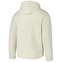 Veste à capuche zippée en sherpa Manchester City crème pour homme