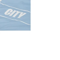 Men's Light Blue Manchester City Home Match Hoodie Full-Zip Windbreaker Jacket