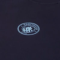 Men's Navy Manchester City Oversized Raglan Pullover Sweatshirt