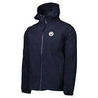 Men's Navy Manchester City Three-Layer Full-Zip Hooded Jacket