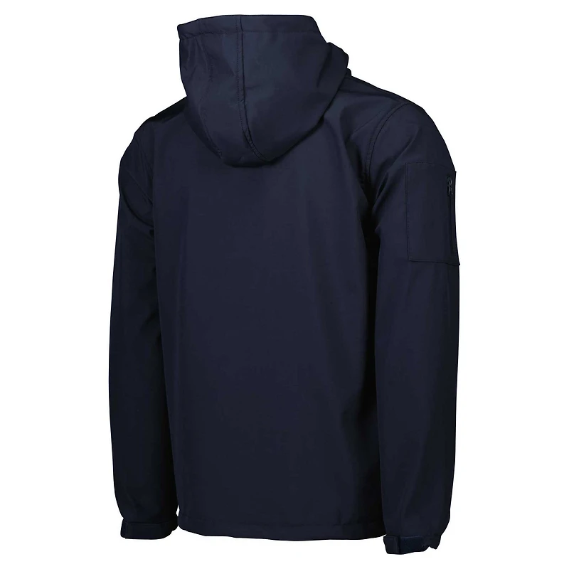 Men's Navy Manchester City Three-Layer Full-Zip Hooded Jacket