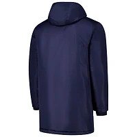 Men's Navy Manchester City Winter Field Park Full-Zip Hoodie Jacket