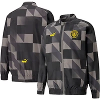 Veste d'avant-match entièrement zippée pour homme Manchester City 2022/23 Puma noire