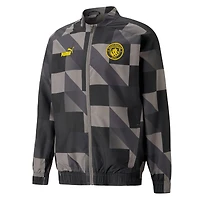 Veste d'avant-match entièrement zippée pour homme Manchester City 2022/23 Puma noire