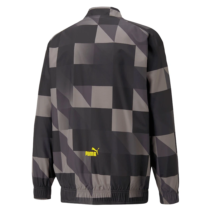Veste d'avant-match entièrement zippée pour homme Manchester City 2022/23 Puma noire