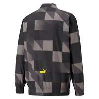 Veste d'avant-match entièrement zippée pour homme Manchester City 2022/23 Puma noire