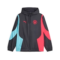 Men's Puma  Black Manchester City 2023/24 Pre-Match Anthem Full-Zip Hoodie Jacket