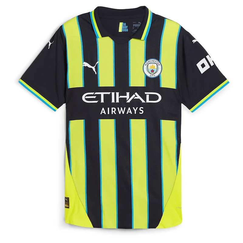 Men's Puma Black Manchester City 2024/25 Away Authentic Jersey