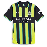 Men's Puma  Black Manchester City 2024/25 Away Authentic Jersey