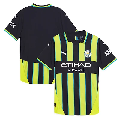 Men's Puma  Black Manchester City 2024/25 Away Authentic Jersey