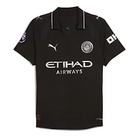 Men's Puma Black Manchester City 2025/26 Away Authentic Jersey