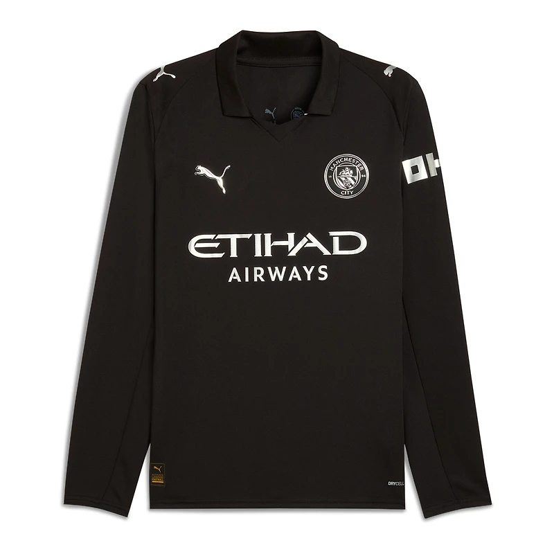 Maillot manches longues Puma noir Manchester City 2025/26 extérieur pour homme
