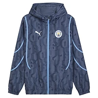 Men's Puma Blue Manchester City 2024/25 Pre-Match Anthem dryCELL Full-Zip Hoodie Jacket
