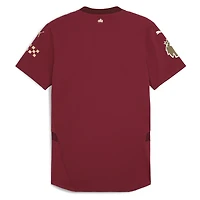 Men's Puma  Burgundy Manchester City 2024/25 Third Authentic Jersey