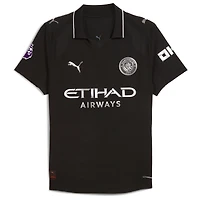 Men's Puma Erling Haaland Black Manchester City 2025/26 Away Authentic Player Jersey