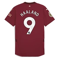 Men's Puma Erling Haaland Burgundy Manchester City 2024/25 Third Authentic Player Jersey