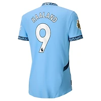 Maillot de joueur authentique Puma Erling Haaland Manchester City 2024/25 domicile bleu clair pour homme
