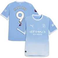 Maillot domicile authentique Puma Erling Haaland bleu clair Manchester City 2026/27