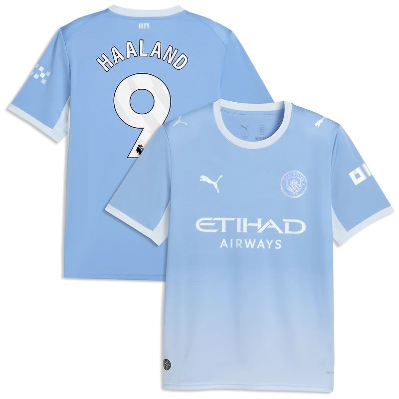 Maillot réplique domicile Puma Erling Haaland bleu clair Manchester City 2026/27 pour homme