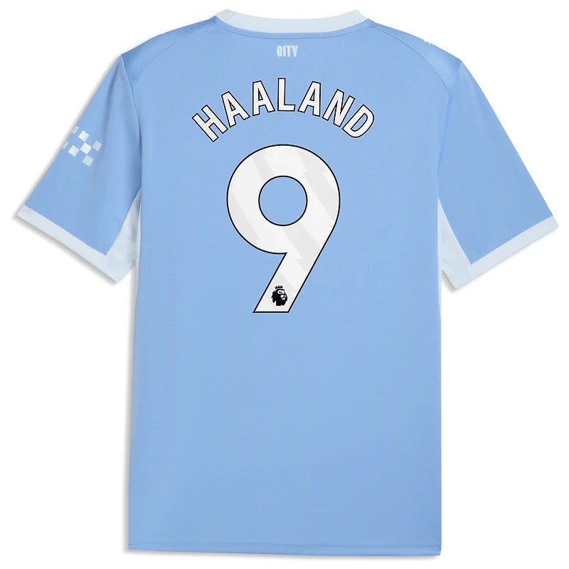 Men's Puma Erling Haaland Light Blue Manchester City 2026/27 Home Replica Jersey