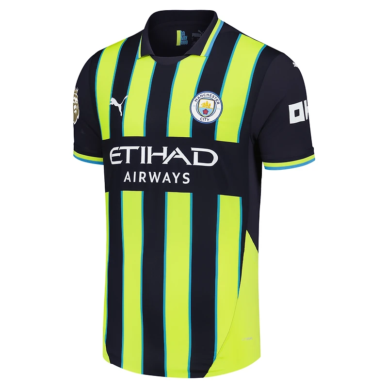 Men's Puma Erling Haaland Navy Manchester City 2024/25 Away Authentic Player Jersey