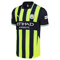 Men's Puma Erling Haaland Navy Manchester City 2024/25 Away Authentic Player Jersey