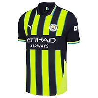Maillot réplique extérieur Manchester City 2024/25 Puma Erling Haaland bleu marine pour homme