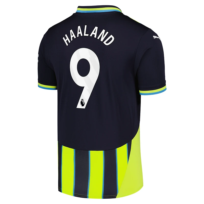 Men's Puma Erling Haaland Navy Manchester City 2024/25 Away Replica Player Jersey