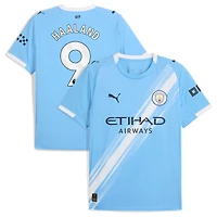 Men's Puma Erling Haaland Sky Blue Manchester City 2025/26 Home Replica Player Jersey