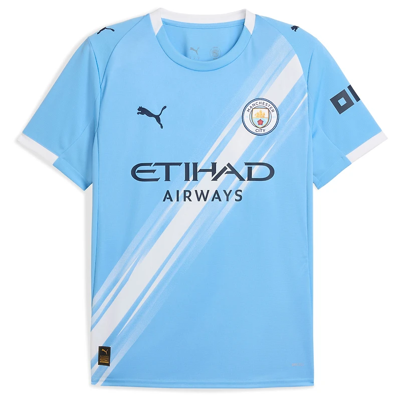 Men's Puma Erling Haaland Sky Blue Manchester City 2025/26 Home Replica Player Jersey
