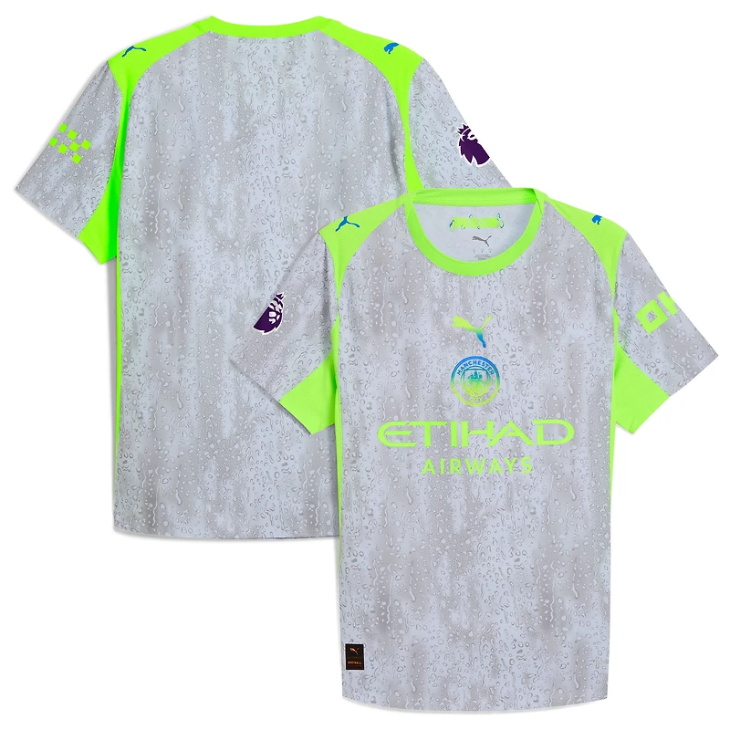 Maillot Puma vert Manchester City 2025/26 Third Authentic pour homme