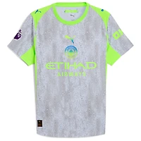 Maillot authentique Puma Erling Haaland bleu ciel Manchester City 2025/26 domicile pour homme