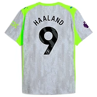Maillot authentique Puma Erling Haaland bleu ciel Manchester City 2025/26 domicile pour homme