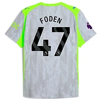Men's Puma Phil Foden Sky Blue Manchester City 2025/26 Home Authentic Player Jersey