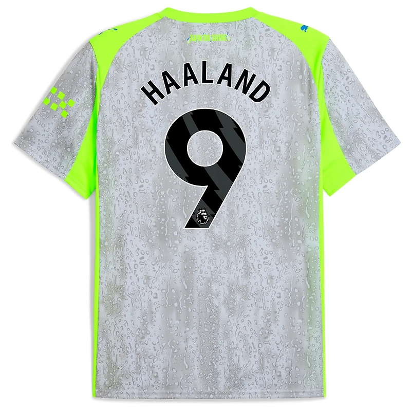 Men's Puma Erling Haaland Sky Blue Manchester City 2025/26 Home Replica Player Jersey
