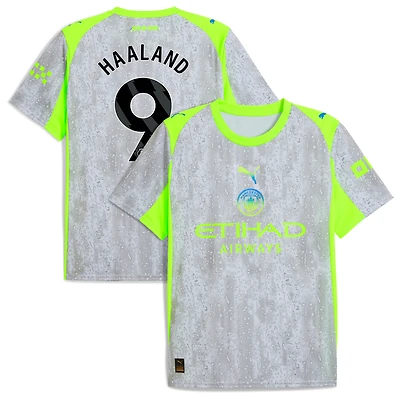 Men's Puma Erling Haaland Sky Blue Manchester City 2025/26 Home Replica Player Jersey