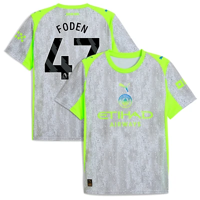 Men's Puma Phil Foden Sky Blue Manchester City 2025/26 Home Replica Player Jersey
