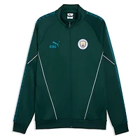 Men's Puma  Green Manchester City King Anthem dryCELL Full-Zip Jacket