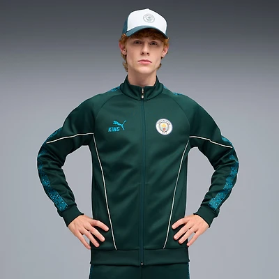 Men's Puma  Green Manchester City King Anthem dryCELL Full-Zip Jacket