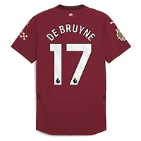 Men's Puma Kevin De Bruyne Burgundy Manchester City 2024/25 Third Authentic Player Jersey